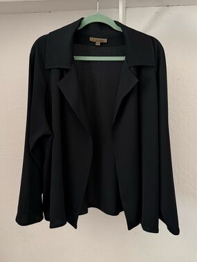 Y2K Harari Black Unconstructed Minimalist Layering Jacket